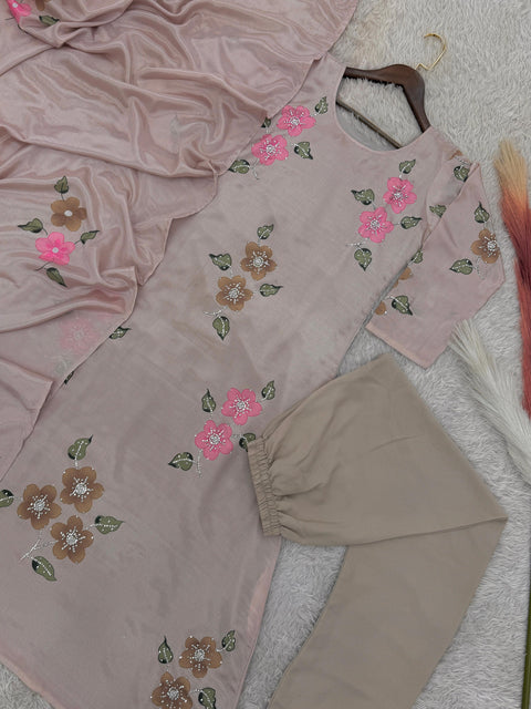 New presenting stylish Kurti Bottom With Dupatta 3 Piece set