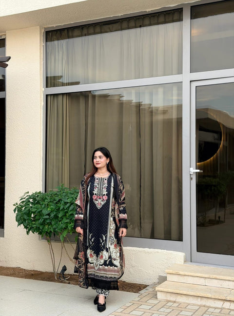 New Premium pure cotton with heavy patch work pakishtani Suits