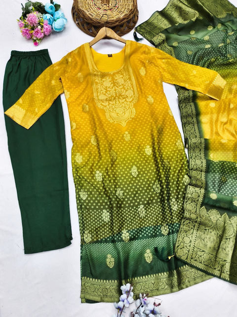 New Premium PURE CHANDERI COTTON Kurti with DUPATTA SETS