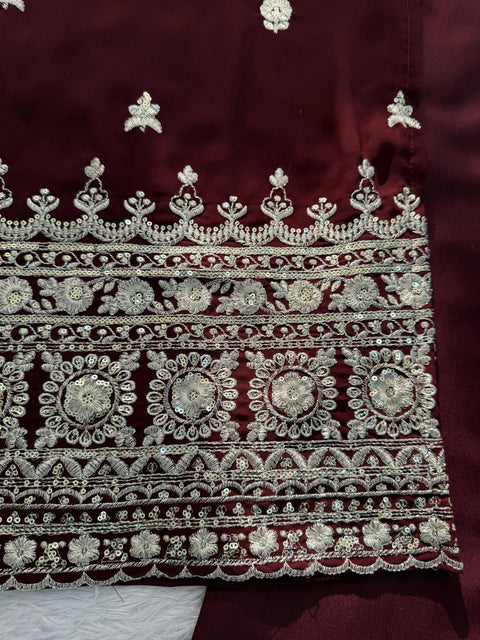 New Classy Tones with Premium Fabric & DetailingElegant Ethnic WearDesigner Suit & Pent Set