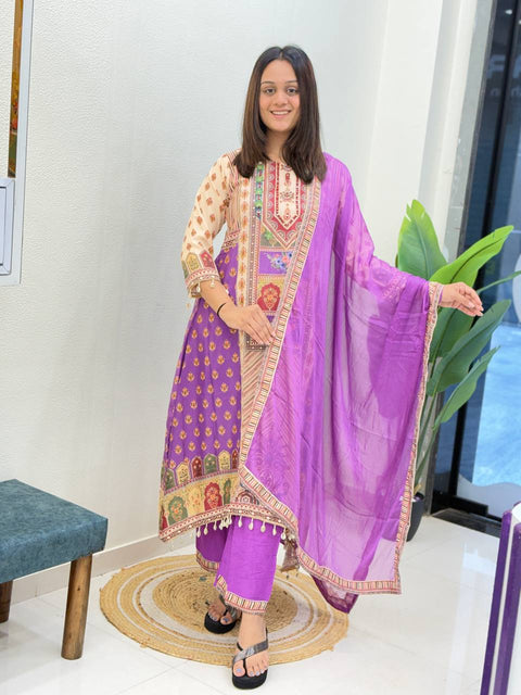 New Beautiful JASOOD FULL ANARKALI KODI  ROUND set