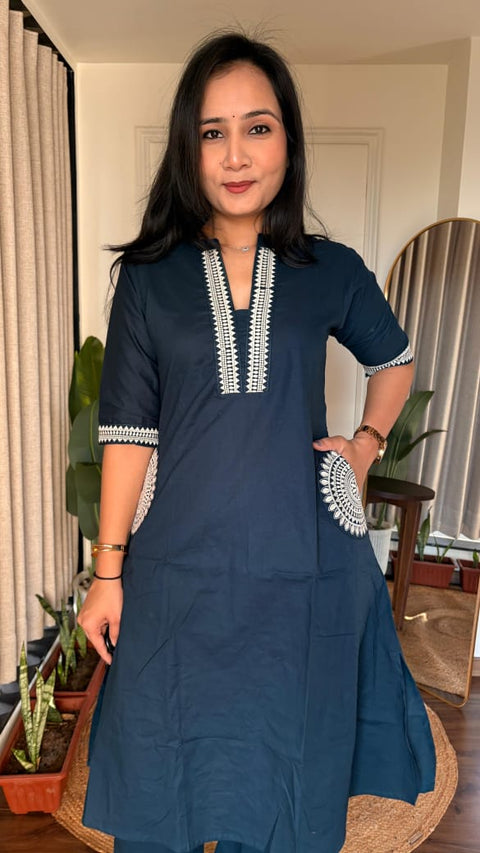 New PRESENTING YOU A VERY BEAUTIFUL A LINE KURTI WITH PLAZO