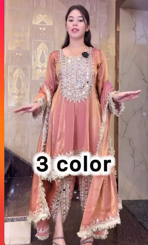 NEW DeSIGNER PARTY WEAR LOOK  TOP WITH DHOTI