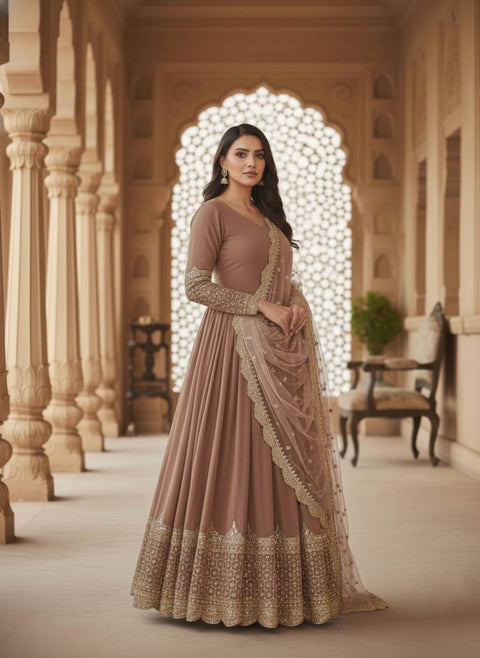 New Premium Designer Anarkali Two Piece Set