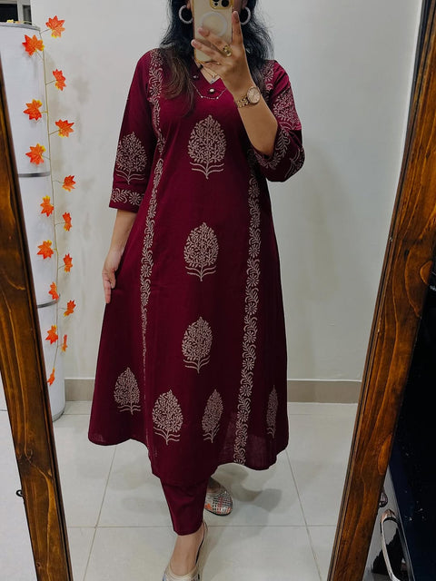 New Launching Designer Kurti Pant Set