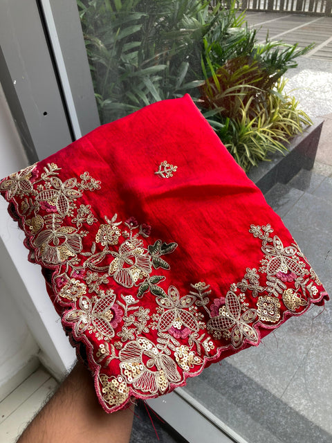 New Launch Party Wear Soft Fendy Chiffon Saree