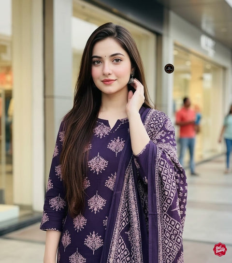 New Arrival Exclusive Fastival Cotton kurti set