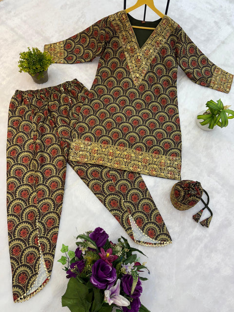 NEW SUPERHIT TRENDING FESTIVE COLLECTION CO-ORD SET