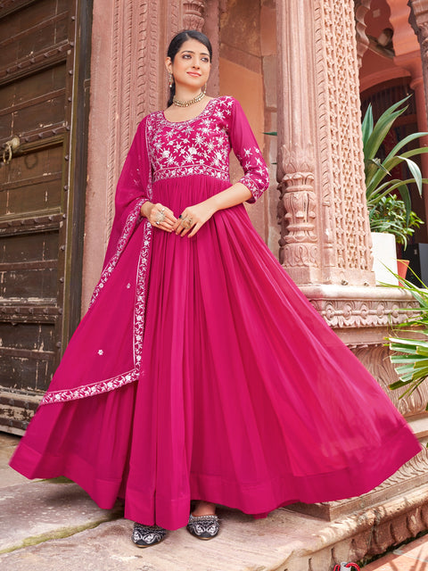 New PREMIUM DESIGNER READYMADE GOWN-DUPATTA
