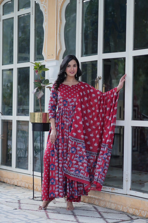 New PREMIUM READYMADE  KURTI WITH PANT & DUPATTA SET