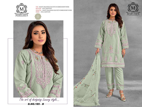 New Heavy Organza With Embroidery Sequence Work And Moti Work Suit