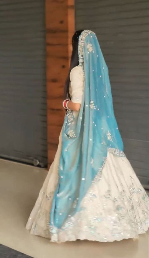 New Festival Embroidery Thread and SequenceLehenga Choli