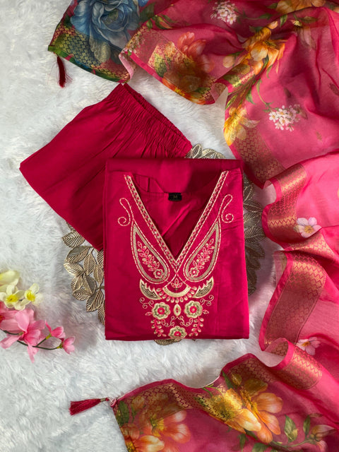New Designers Kurti Pent Dupatta Set