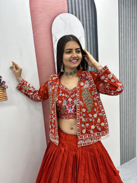 New Festival Special crop top Micro Cotton handwork Lehenga