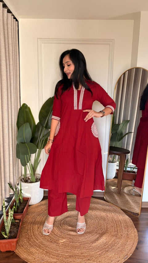New PRESENTING YOU A VERY BEAUTIFUL A LINE KURTI WITH PLAZO