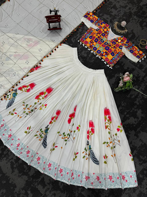 New Lunch Hevay Boutiq CollectionDigital print Reyon lehenga