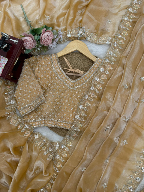 New Premium perfect blend of grace and glam Designer Saree