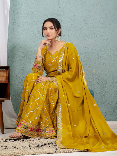 New Designer Party Wear Look Top , Sharara Plazzo  and Dupatta