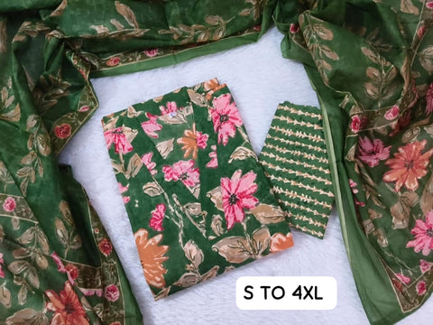 New Premium JAIPURI FABRIC  KURTI & PENT WITH DUPATTA
