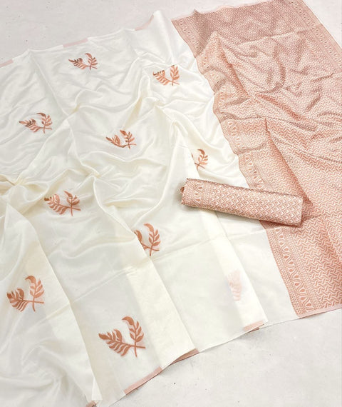 New BEAUTIFUL RICH PALLU & JACQUARD WORK ON ALL OVER THE SAREE