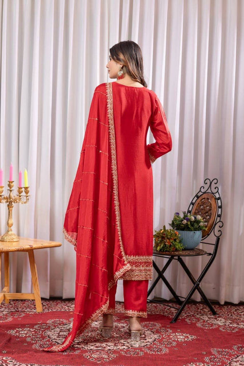 New Heavy Embroidery with fance Moti lace and Thread & Sequence Work Dress