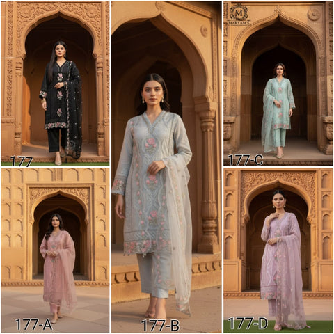 New Premium Heavy Organza With Sequence Embroidery Work And Diamonds Work Dress