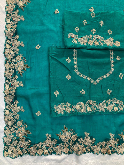 New Launch Party Wear Soft Fendy Chiffon Saree