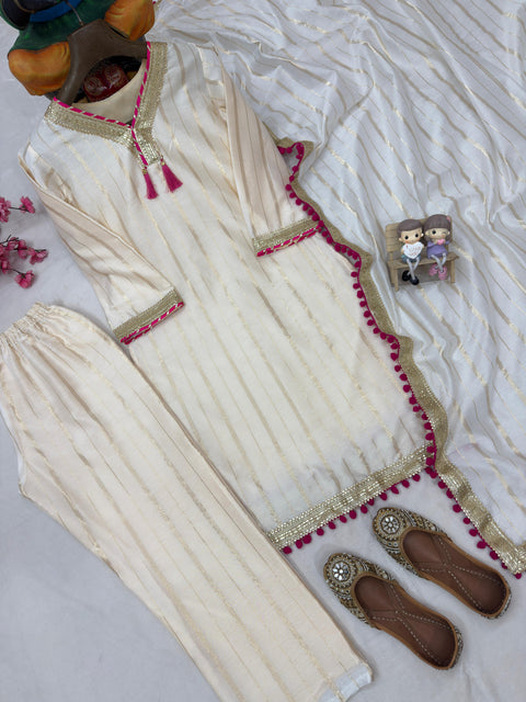 NEWLY LAUNCHED 3-PIECE KURTI SET