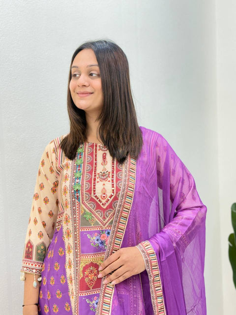 New Beautiful JASOOD FULL ANARKALI KODI  ROUND set