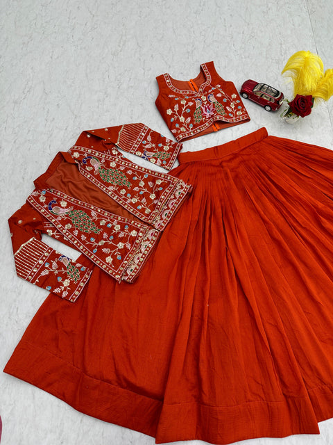 New Festival Special crop top Micro Cotton handwork Lehenga