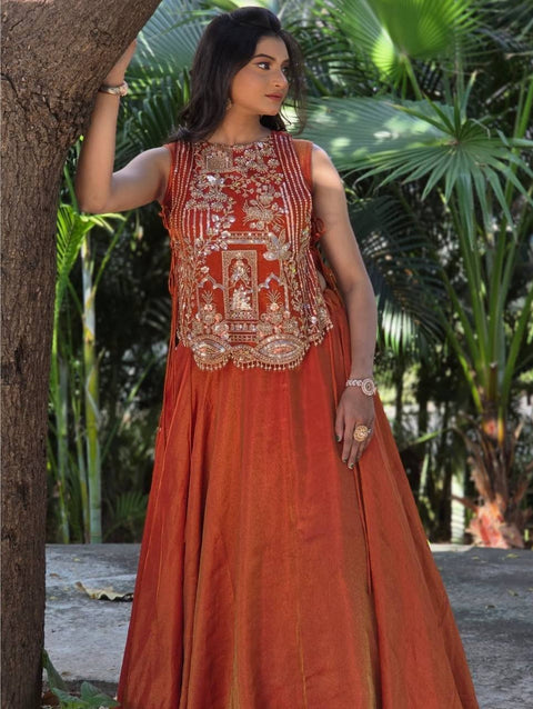 New  Festival Special embroidery trade and sequence lengha Choli