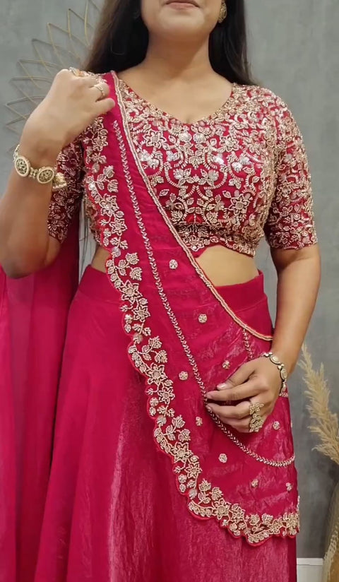 New Launching Embroidery Work Lehenga Choli