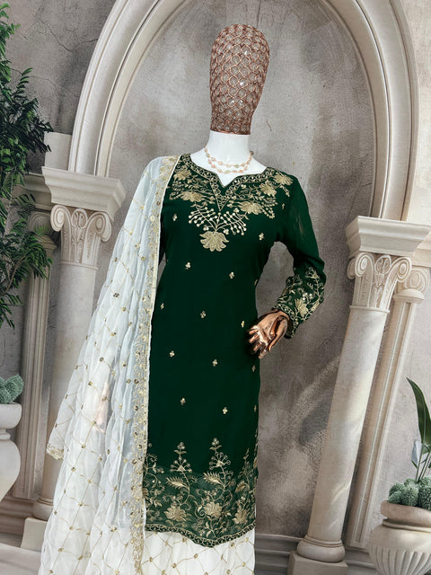 New Launching Pure Faux gorgette Silk Fabric With Micro silk Sarara