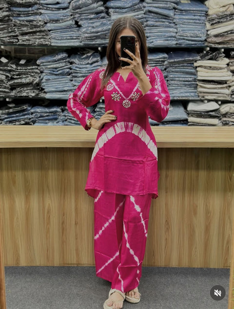 New Premium Print Pure Cotton Super Quality kurta cord set