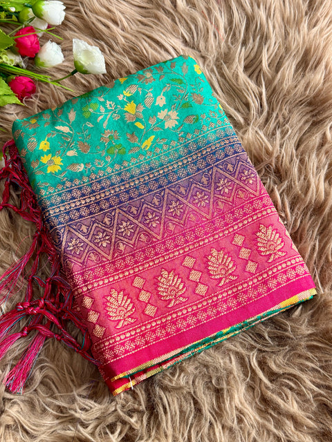 New premium festive and special occasions Banarasi jal design saree