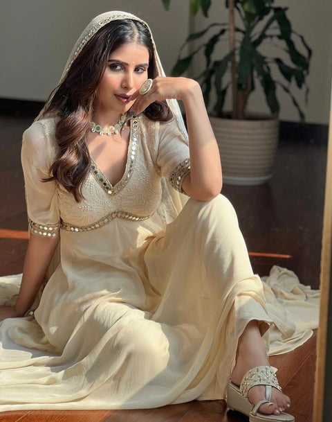 NEW Launching  Designer Party Wear Look CollectionHeavy Faux Georgette gown