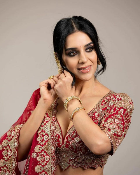 New Premium Malai Satin Embellished With Beautiful Thread Embroidery lehenga