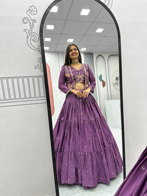 New Premium Heavy Thread and Sequence Work Lehenga