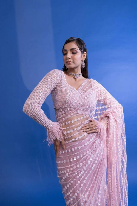 NEW  DESIGNERS WORK PARTY WERE SAREE