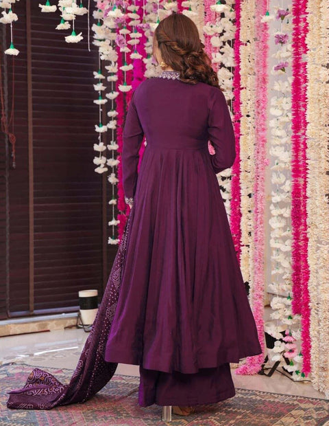 New Premium Women’s Anarkali Plazzo Dupatta Set
