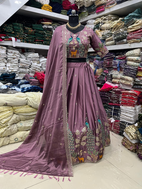 New Pure Chinon Launching Wedding wear Lehenga Choli