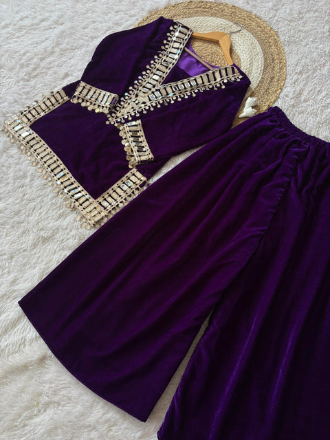 New Exclusive Mirror work Designer suit Set