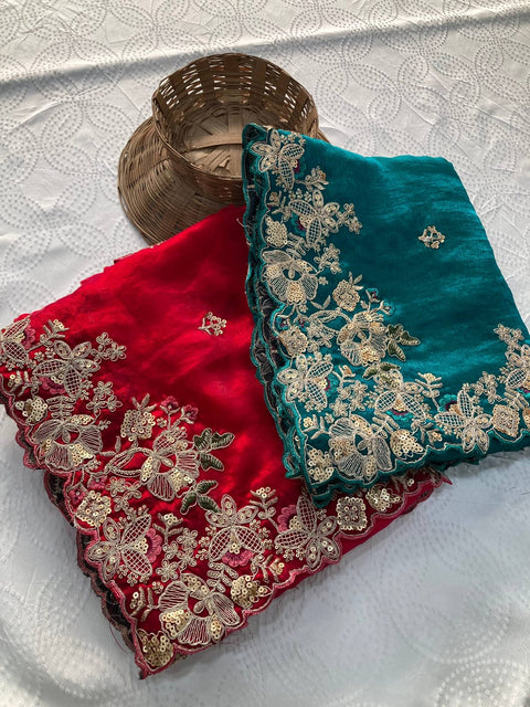 New Launch Party Wear Soft Fendy Chiffon Saree