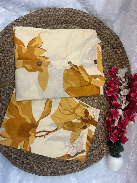 New Launch Premium quality cotton fabric cord set