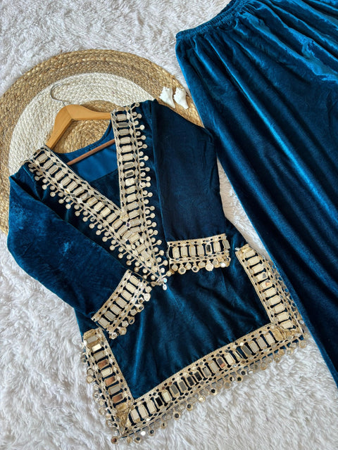 New Exclusive Mirror work Designer suit Set