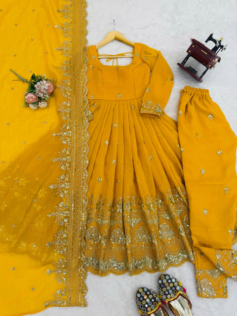 New Launching NewHavy Crunchy SilkSoft Micro InnerAnarkali Dress