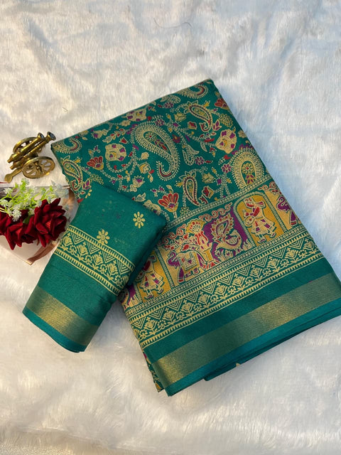 New PREMIUM SOFT COTTON MATRIALS SIDE SAME BODER JEQURD VIEWING PATTA JARI saree