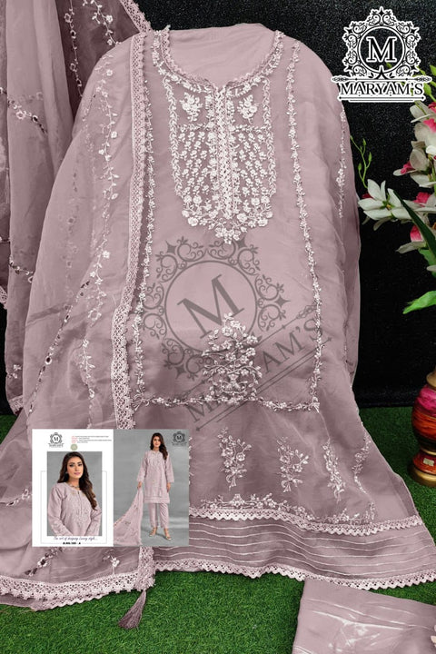 New Heavy Organza With Embroidery Sequence Work And Moti Work Suit