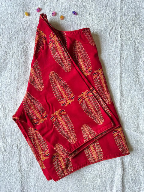 New Beautiful Pure Ajrakh HandBlock Cotton blouse
