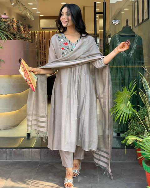 NEW LUNCHING EXCLUSIVE FULLY STITCHED KURTI SET